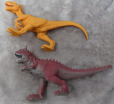 Boley Carnotaurus And Allosaurus Dinosaur 8 Inch PVC Figures Lot of 2