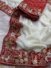 WOMEN'S SOFT CHINON SILK SAREE