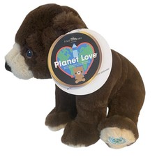 FAO Schwartz Planet Love Brown Bear 12  Plush Stuffed Animal 100 Recycled Fur