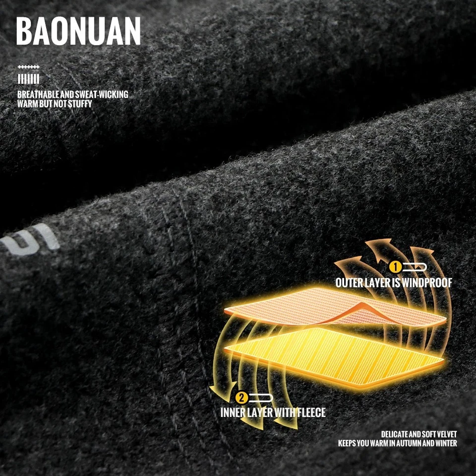 Gorro térmico de invierno para hombre a prueba de viento cálido esquí correr ciclismo aire libre gorra Foto 2 de 4