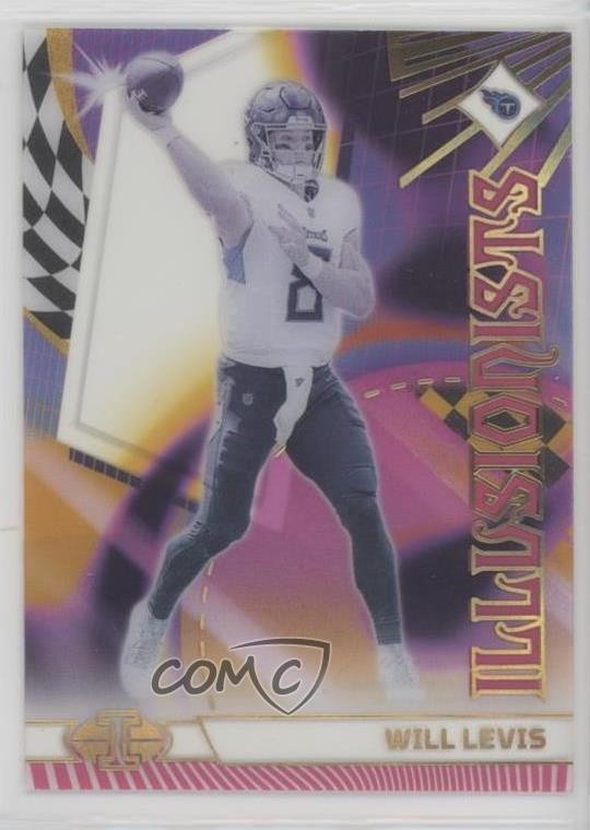2023 Panini Illusions Illusionists Pink 38/399 Will Levis #18 Rookie RC e7o