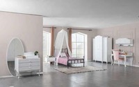 Garnitur Set Bett Nachttisch Kommode Schlafzimmer Jugendzimmer 6Tlg. MöBel Neu
