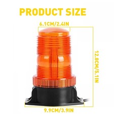 2x Amberredblue Strobe Lights Lamps Led Amber Beacon Flashing Truck Forklift E