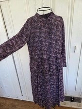 Gap Prairie Midi Dress Small Purple Flowy Bohemian Floral Peasant Cottagecore
