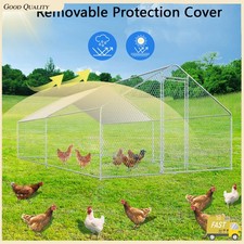 USA Ship 13x10ft large Chicken Run Walk in Coop Cage Hen Pen Metal Outdoor
