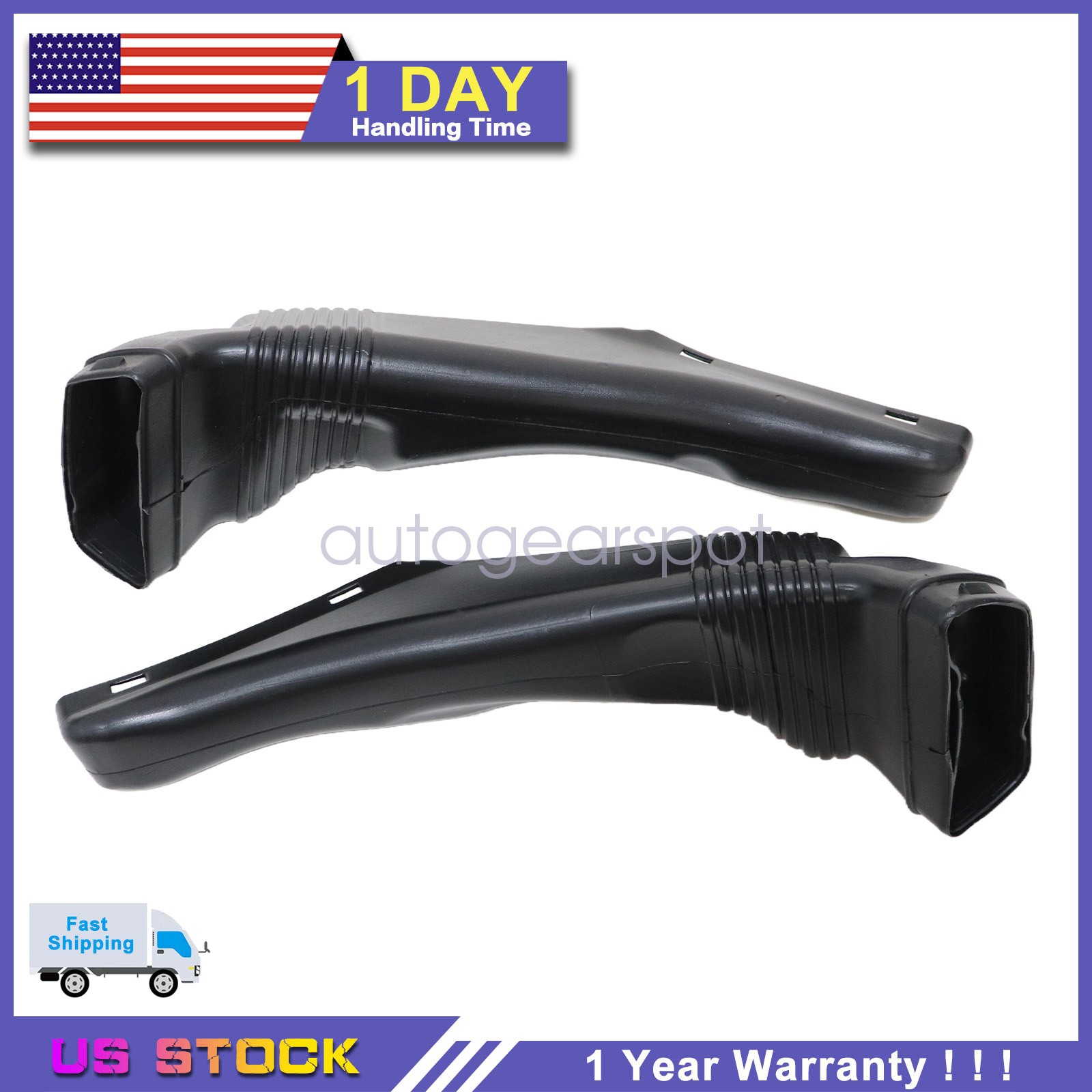 Pack of 2 Intake Air Duct Pipe Kit Pair For Bentley Gt GTC NEW
