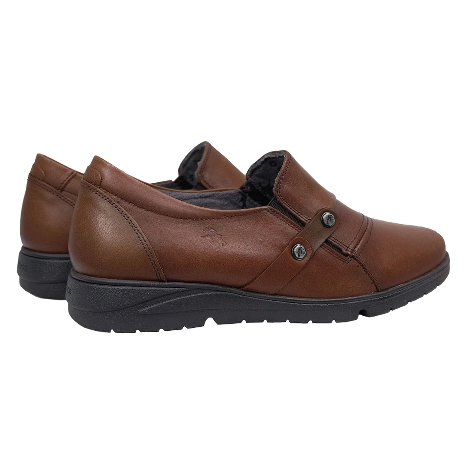 Fluchos Styll: Zapatos Para Mujer Confort Marrón Piel F1567 - Imagen 4 de 4