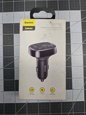 Baseus Handsfree FM Transmitter Wireless Bluetooth Car Kit MP3 Adapter Charger