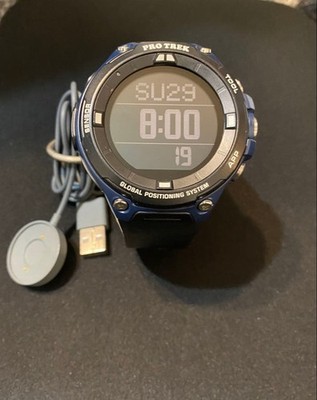 Casio Pro Trek WSD F20 Smartwatch GPS Blue World Time Unisex Wristwatch