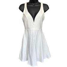 Lulus Forever Crush White Strappy Skater Dress Sz S White Sexy Feminine