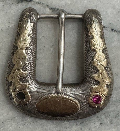 Texas Ranger Style Belt Buckle – Silver Brass Badge Buckle For Men, Western & Law Enforcement Theme