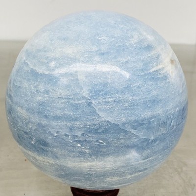 2280G Natural Blue Celestite Crystal Sphere Ball Healing Madagascar