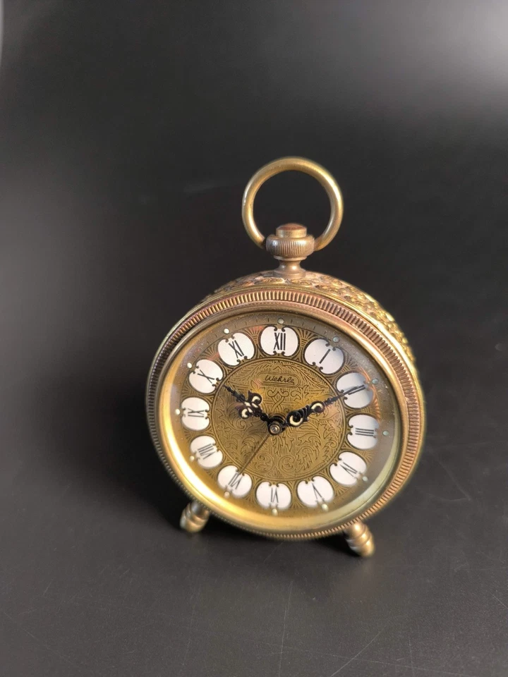 Schmuckstück schöne Wehrle Tischuhr Art Deco Vintage  Stiluhr  Desk Clock Rare - Bild 3 von 4