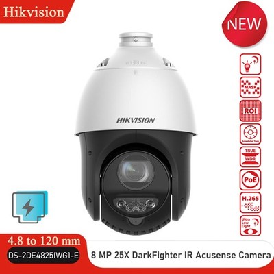 Hikvision DS-2DE4825IWG1-E 8MP AcuSense 25X optische Zoom PTZ Sicherheits Kamera