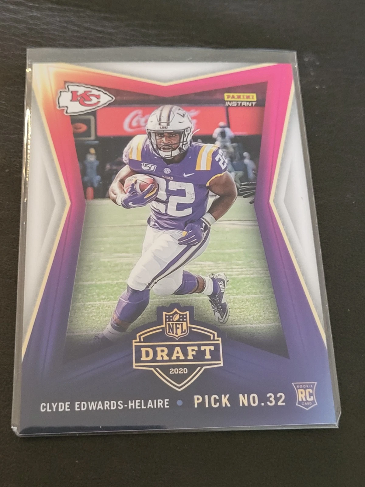 Clyde Edwards-Helaire Panini Instant Draft Night #11 Base
