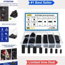Vacuum Caps Rubber Plug Kit 202 Pcs 8 Size Assorted Carburetor Manifold Hose