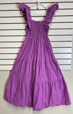 Farm Rio Lavender Sleeveless 52" Long Swing Dress Size Large EUC