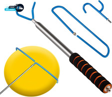 Disc Golf Retriever Pole with 3 Hooks Telescopic Disc Golf Tool Golf Discs