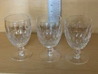 Vintage Waterford Crystal Colleen Short Stem Water Goblet Set of 3 | 5.25"