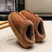 Soft Warm Fluffy Slippers house Indoor Anti-Slip fleece lined winter shoe