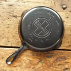 Vintage GRISWOLD Cast Iron SKILLET Frying Pan # 5 LARGE BLOCK LOGO - Ironspoon