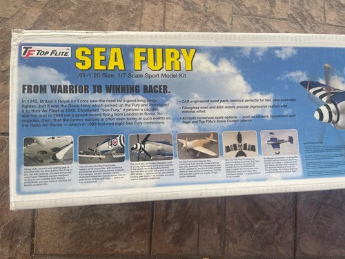 1/7 Scale Top Flite SEA FURY Gold Edition R/C Airplane kit - Picture 2 of 8
