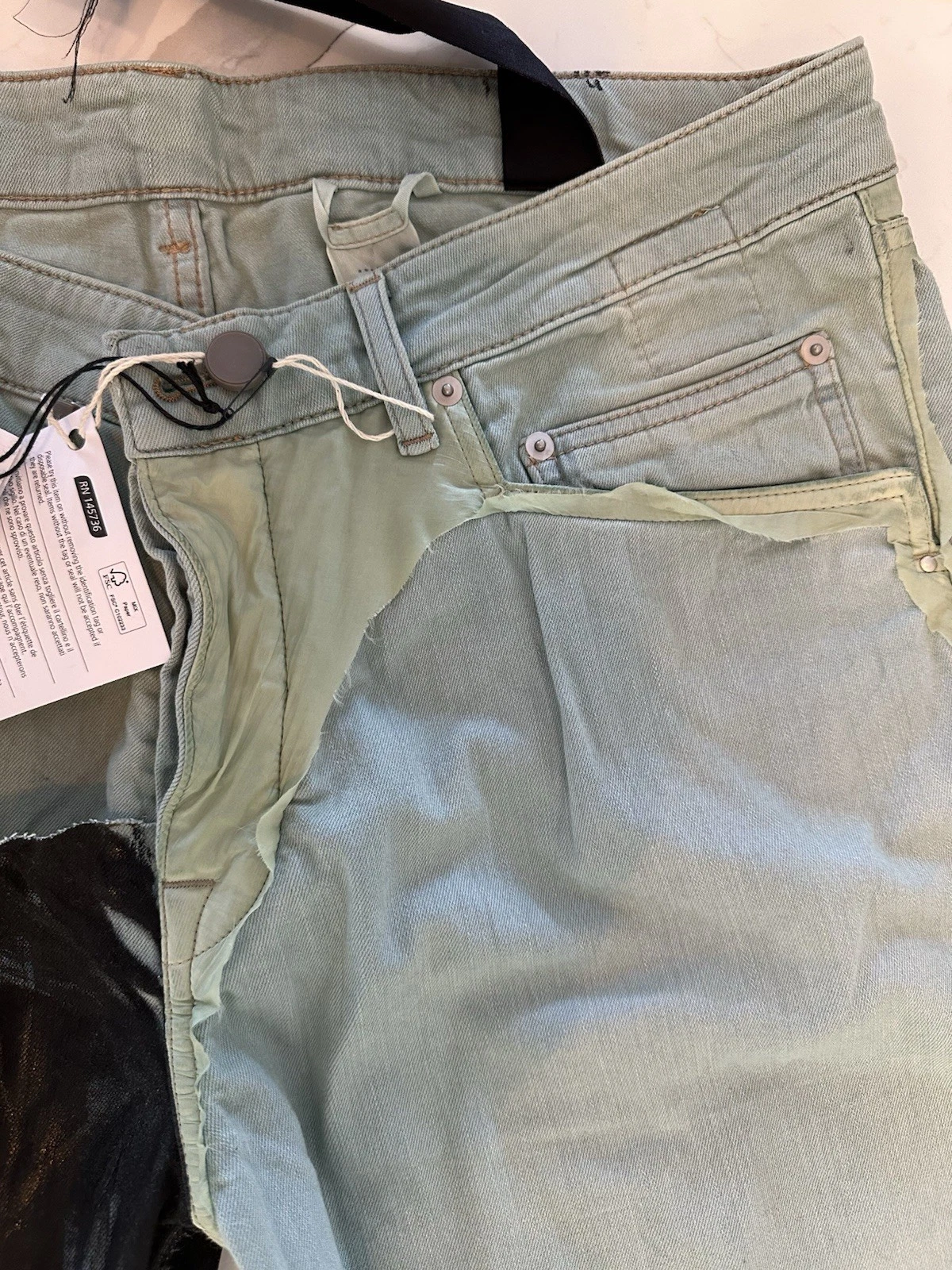 Pantalone Rick Owens nuovo con etichette DRKSHDW by Rick taglia 34 taglio Tyrone made in Italy