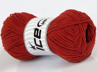 Suede Chenille Dark Terra Cotta 74991 Ice Yarns Skinny DK Microfiber 50gr 174yds