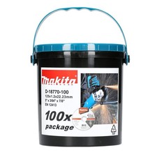Image of Makita D-18770 100 Piece 125mm x 1.2mm Thin Cutting Discs in Tub