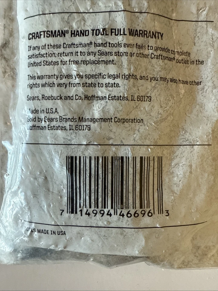 Craftsman 20 Pc. Inch Hex (Allen) Key Wrench Set, Made in USA, Part #46696A - Image 4 of 4