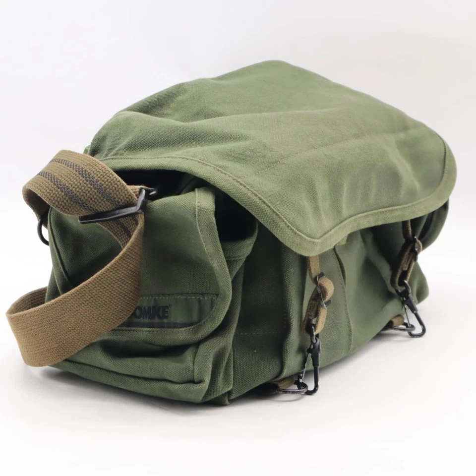 Bolsa para cámara DOMKE F-2 - Duradera 11,5 L verde oliva estilo mensajero Foto 2 de 4