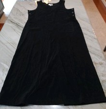 Talbots Size Medium Black Sleeveless Jumper Maxi Dress Size M  Gothic Core Dress
