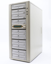 EZ Dupe 10-Bay CD / DVD Duplicator Tower Standalone   Multiple Drives  LCD Cont