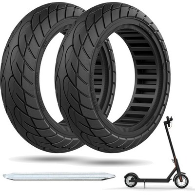 Ersatz-Vollgummireifen 10 Zoll Ninebot G30 Max G30D Schwarz 2 Pack