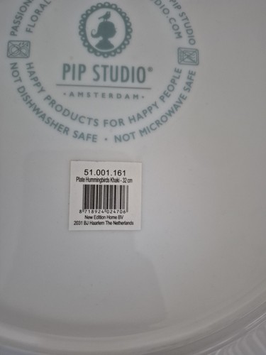 NEW Pip Studio Hummingbirds Khaki Underplate Platter 32cm - Picture 5 of 5