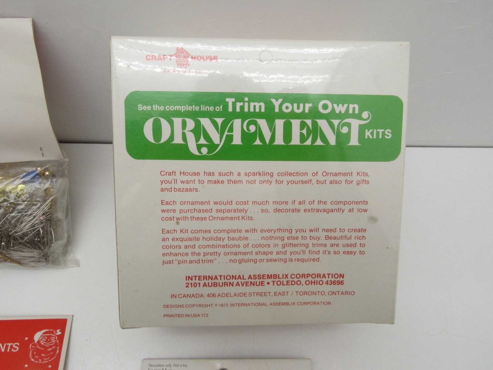 4 Vintage Christmas Ornament Kits Royal Majesty Craft House Benamy & Co