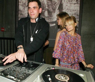 Adam Goldstein DJ AM Nicole Richie and Mischa Barton 2005 Old Photo 3