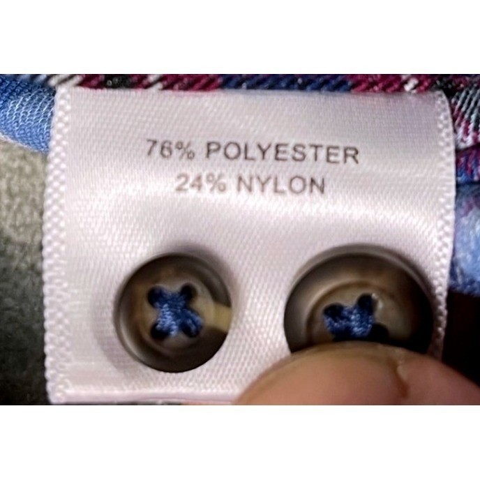 Peter Millar Performance Button Down Shirt L Blue… - image 6