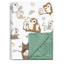 Baby Blankets for Unisex Boys Girls, Ultra Soft Nursery Minky Blankets with O...
