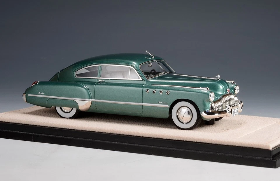 1/43 GLM Stamp 1949 Buick Roadmaster Sedanette Cirrus Green Metallic STM493002 - Image 2 of 2