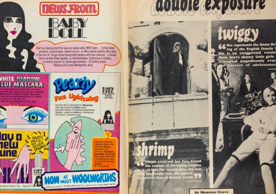 Jean Shrimpton TWIGGY Terence Stamp PETTICOAT magazine August 5 1967 Jonny Ross - Image 3 of 4