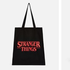 primark Stranger Things black Canvas Bag shopping bag