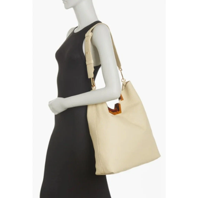 $498 Bolso de Mano LOUISE ET CIE Mujer Cuero Linn 16" x 17" Rosa Clavel Nuevo con Etiquetas Foto 2 de 4