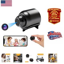 Mini Indoor/Outdoor Camera with 1080P Resolution, Night Vision  Remote Access
