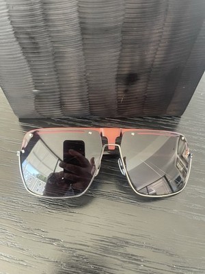 Sunglasses by Sama Eye Wear Model Alberto in Gun/Red Color Combination