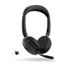 Jabra Evolve2 65 Flex Wireless Bluetooth Stereo Headset MS Teams Black