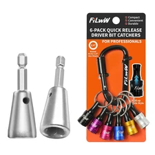 2 Pcs Wire Twister Tool for Drill with Bit Holder Keychain, 1/4 Inch Hex Shank C