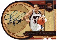Devin Harris10-11 Crown Royale Majestic Signatures Auto