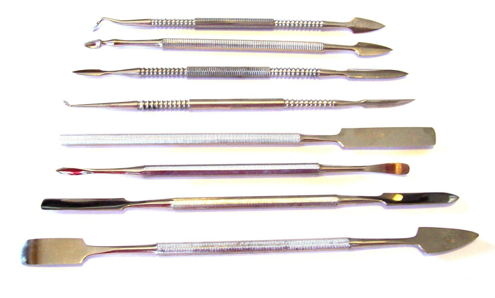 8pc WAX CARVER SPATULA DENTAL POLYMER CLAY CARVING SET