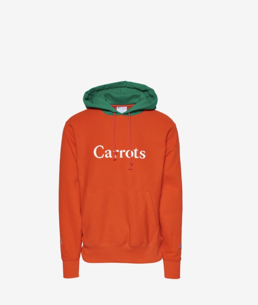 Carrots ❌ Champion Reverse Weave Pullover Hoodie Orange Green